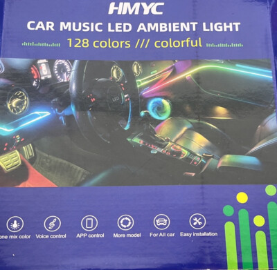 HMYC Innenraumbeleuchtung 18 in 1 bunte LED Acryl Faserootikstreifen