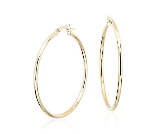 Hoop Earrings For Women - Rounded Women's Hoop Earrings set 30-80mm Sizes Availa - Bild 6 von 7