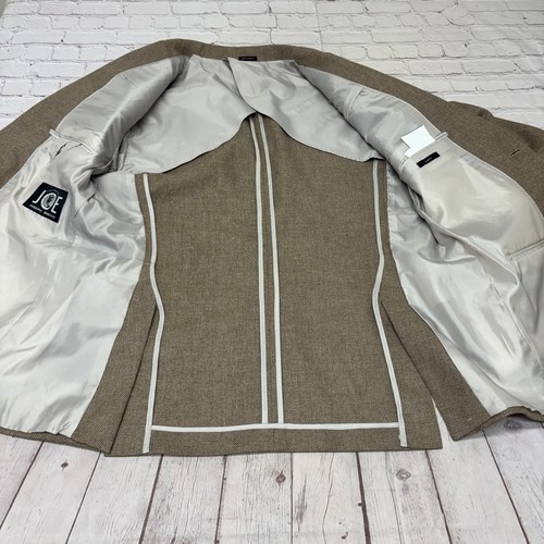 Joseph Abboud Ivan Soft Men Blazer Jacket Size 42R Linen Blend D007 -16 - Picture 7 of 19