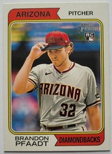 2023 Topps Heritage Baseball Brandon Pfaadt Rookie RC #637 Arizona Diamondbacks