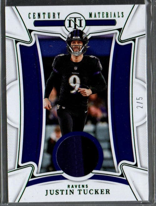 2022 Panini National Treasures - Century Materials Justin Tucker