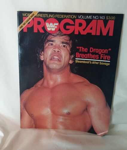 WWF 1986 Arena Program Vol 143 Rick Steamboat Hart Honky Tonk Wrestling