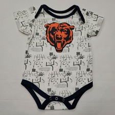 NWOT Chicago Bears NFL One Piece Bodysuit Shirt Baby 6/9 Months New Without Tags