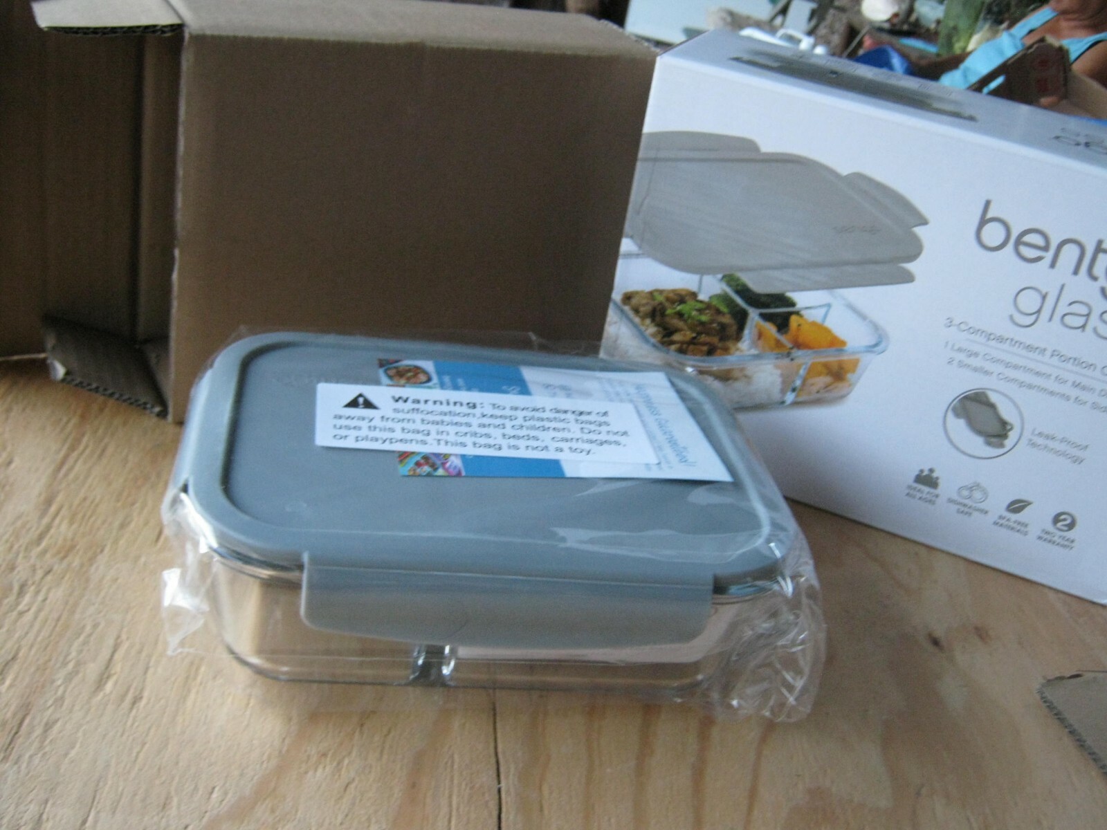 Bentgo Leak-Proof Glass Lunch Box - Blue