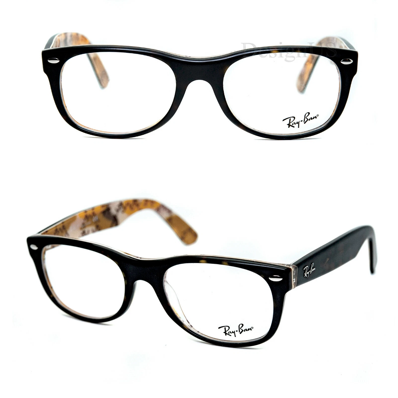 New Ray Ban RB 5184 5409 Matte Havana on Text Camouflage 52 18 145 Eyeglasses