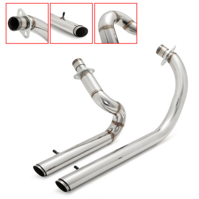 Dual Exhaust Pipe Silencer Polish for Honda Shadow Steed 600 VLX600 VT600C ALL