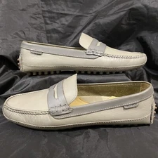 Cole Haan Men's Size 9 Grant Canoe Penny Loafers 2 Tone Gray Slip On C13930