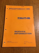 Porsche 924 Turbo 1977 OEM Shop Service Repair Manual Information Dealer Engine