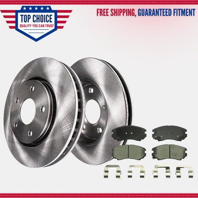 Detroit Axle Front Disc Brake Rotors – 11.02" – Fits Hyundai Sonata, Tiburon, Tucson & Kia Magentis, Optima