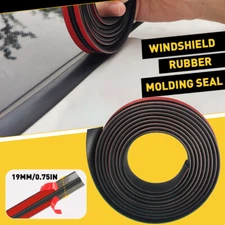 4M Car Windshield Roof Seal Noise Insulation Rubber Strip Sticker Accessories E