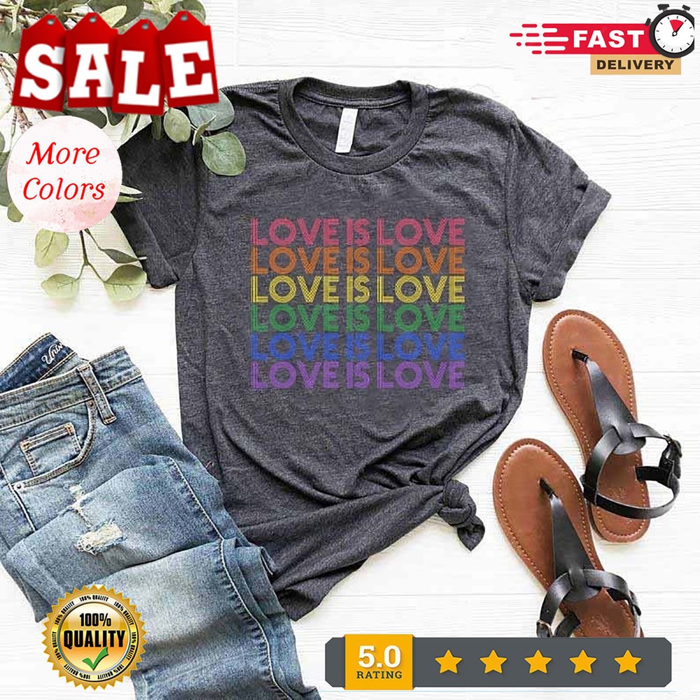 Love is Love T-Shirt, Womens Love is Love Shirt, Pride Shirt, Mens Love is Lo...