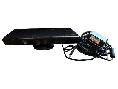 Microsoft 1414 Xbox 360 Kinect Sensor Bar - Black COMPLETE With Power Supply
