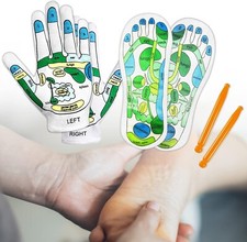 Reflexology Socks with Tools and Gloves Set, Acupuncture Socks Kit for Foot Mass
