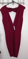 Sparkling Red Sexy Dress , Large