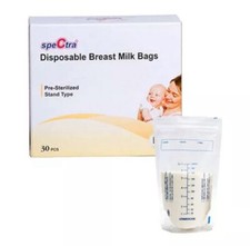 Spectra Disposable Breast Milk Bags Pre-Sterilized Stand Type 30 pcs BPA Free