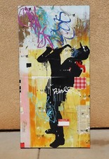 Mark Andrew Allen ORIGINAL MIXED MEDIA Sax Fifth Avenue 2013 Unframed