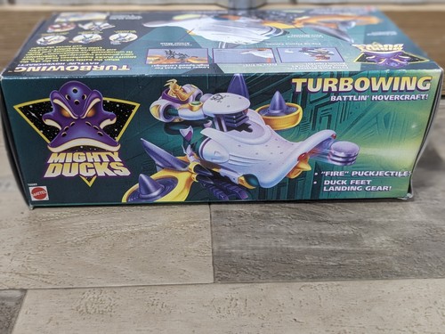 Vintage 1996 Mattel Mighty Ducks Turbowing Battlin' Hovercraft Sealed New In Box - Picture 2 of 9