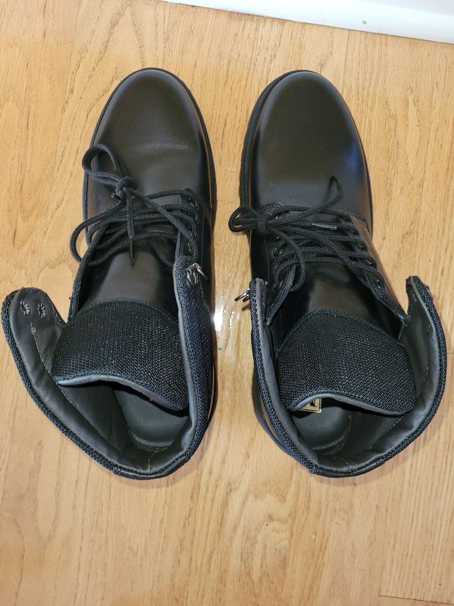 Bruno Magli Val Black Leather Lace Up Derby Boots Size 11.5  display picture 3