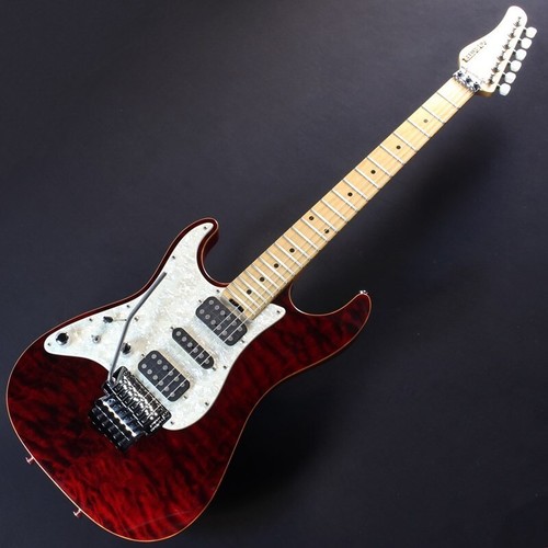 USED SCHECTER EX-V-22-CTM-FRT Lefty Order model Black Cherry Free Shipping - Picture 8 of 8