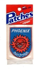 Phoenix Arizona Sun Vintage Voyager Travel Souvenir Patch - New - Free Shipping