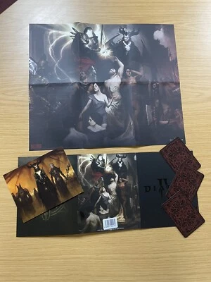 Diablo 4 IV Pre-order Collector's Pack 666: 3 Tarot Cards + Poster + Artwork