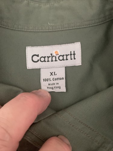 Carhartt SS Shirt Lot (2) Size X-Large Grey/Green - Picture 6 of 6