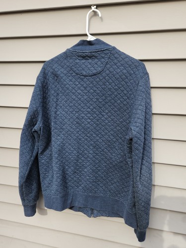Original Penguin By Munsingwear Mens Blue Quilted Zip Jacket Size Large Bomber - Picture 5 of 9