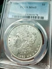 1889 P Morgan Silver Dollar | MS65 | PCGS Gold Shield | Flashy White Gem Mint