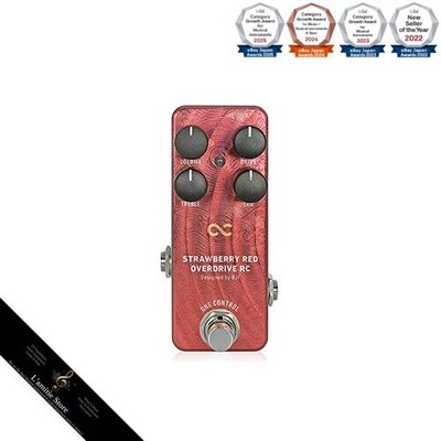 One Control Strawberry Red Overdrive RC Overdrive Gitarreneffektpedal Japan
