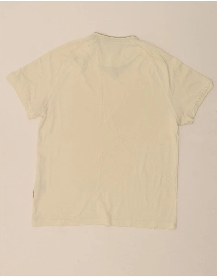 TRUSSARDI JEANS Mens T-Shirt Top Large Beige Polyamide DM29 - Image 2 of 4