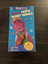 Barney & Friends Collection Barney’s Home Sweet Homes VHS White Tape 1993