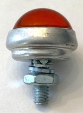 new REDFOX Glo-Brite Jeweled GLASS 1" REFLECTOR Burnt Orange