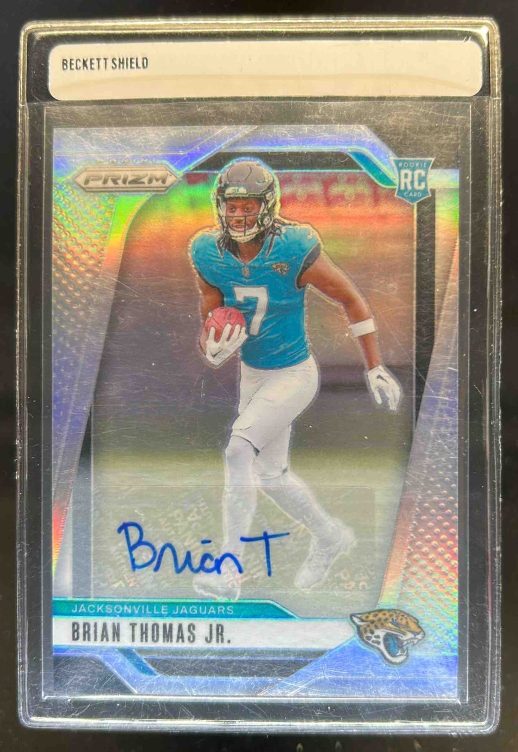 2024 Prizm Brian Thomas Jr. Auto RC Silver Rookie #314 Jaguars