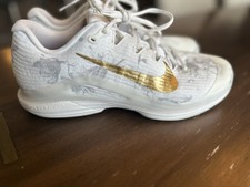 Nike Zoom Vapor 12 Magnolia White/Metallic Gold Men's Tennis Shoes US 8.5