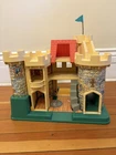 Vintage Little People Fisher Price Play Family Castle, House & residents