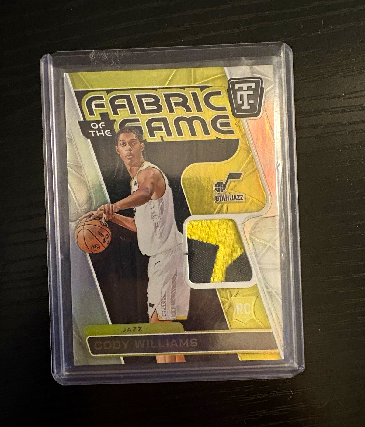 Panini 2024-25 Fabric of the Game Cody Williams Jazz RC /25 #FGR-CDW