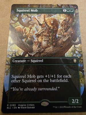 Squirrel Mob - (Borderless) Commander: Bloomburrow Regular - Mtg