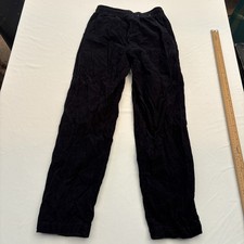 Mens Cord Trousers Uniqlo Size XXS Blue Drawstring Waist 32409