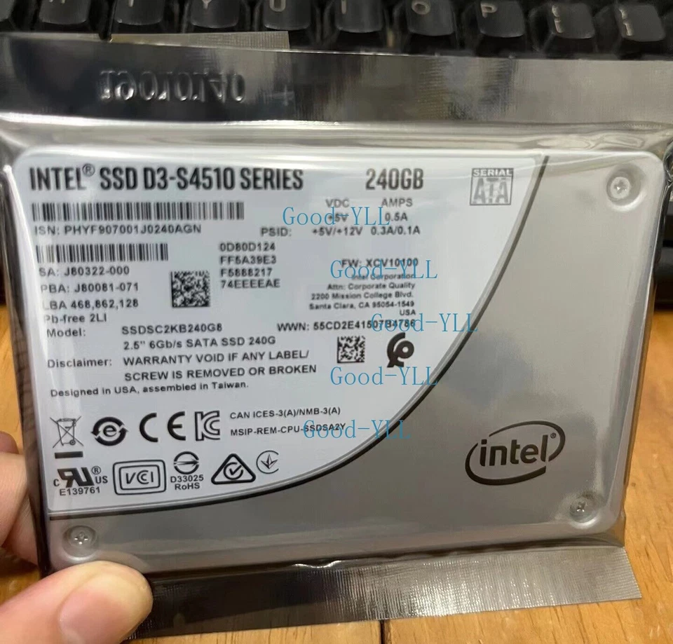 New Intel SSD DC S4500 240GB 480GB 960GB 1.92TB 3.84TB 2.5"SATA III 6Gb/s LOT - Image 2 of 4