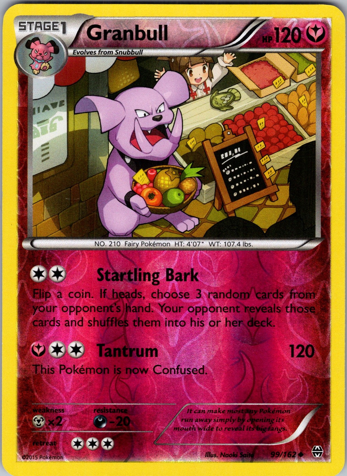 Granbull 99/162 XY - BREAKthrough Pokemon TCG LP-NM