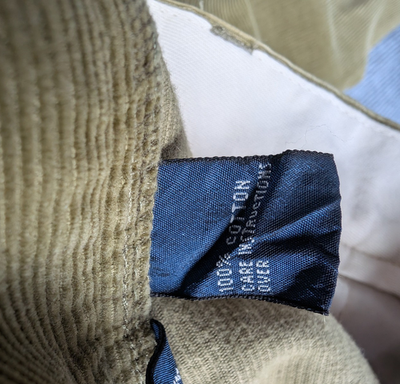 Polo Ralph Lauren Hammond Pant Corduroy Mens 36x34 Vintage Old