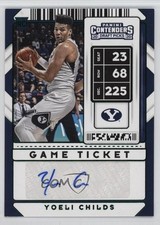 2020-21 Contenders Draft Picks Sticker Game Ticket Green Yoeli Childs Auto 1s6p