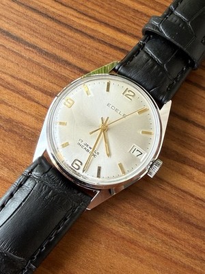 SELTENE Vintage EDELE Uhr, Incabloc, Handaufzug, Old Stock Brandneu 005