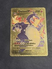 Charizard VMAX Gigantamax # SV 107/SV 122 Gold Foil Fan Art Pokemon Card