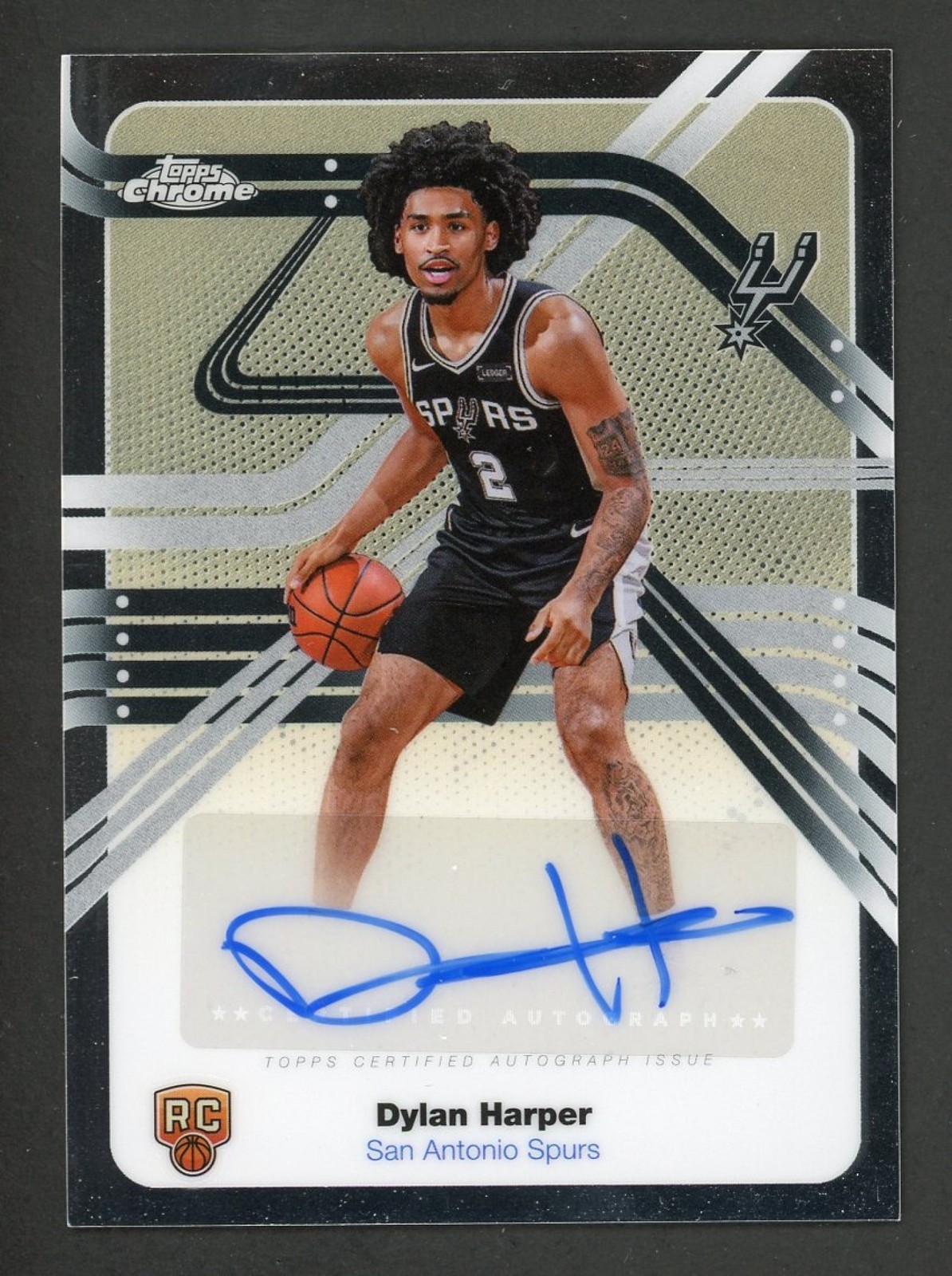 2025-26 Topps Chrome Dylan Harper Next Stop Signature RC Auto #NS-DH Spurs