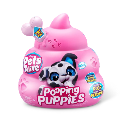 Zuru Pets Alive POOPING PUPPIES Blind Mystery Dog Plush Puppy Sounds 2022 New - Picture 2 of 3