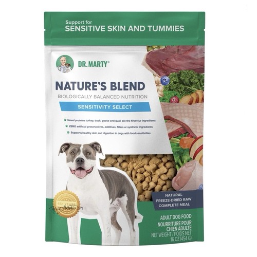 16 oz - Dr. Marty Nature's Blend Sensitivity Select Freeze Dried Dog Food