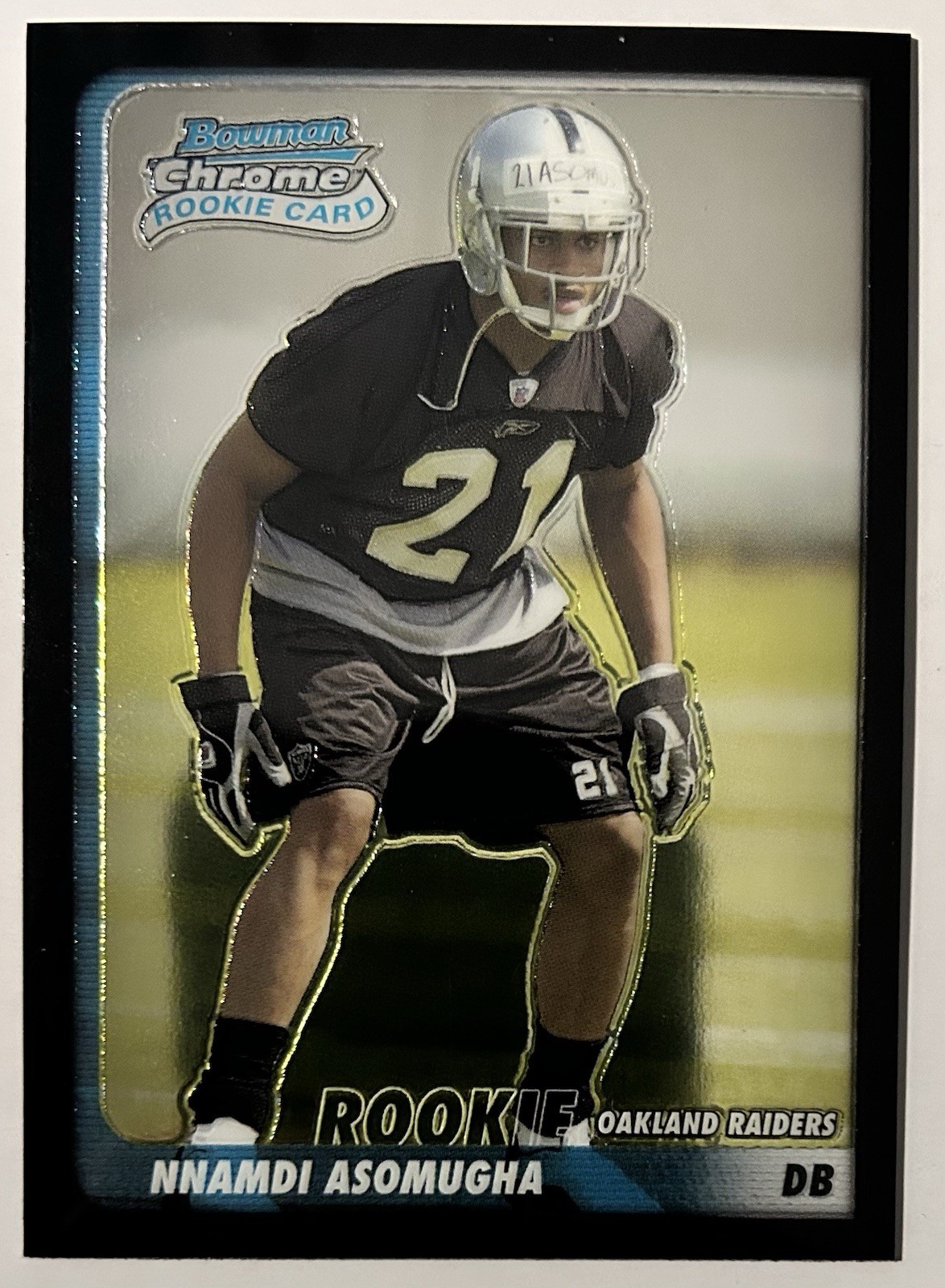Nnamdi Asomugha Bowman Chrome #211 Base