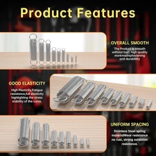 100 Pcs Extension Spring,  Extension Spring Assortment Kit 25 Different Sizes...
