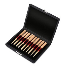 10PCS Oboe Reed Case, Wooden Clarinet Reed Case with Lock, Black Reed Case